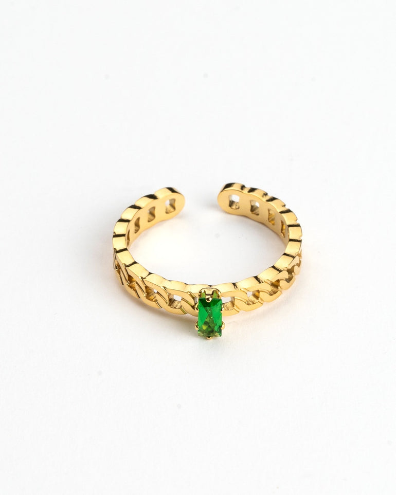 Anillos - Anillo sparkling green - Everyday jewels to inspire | TAGSS