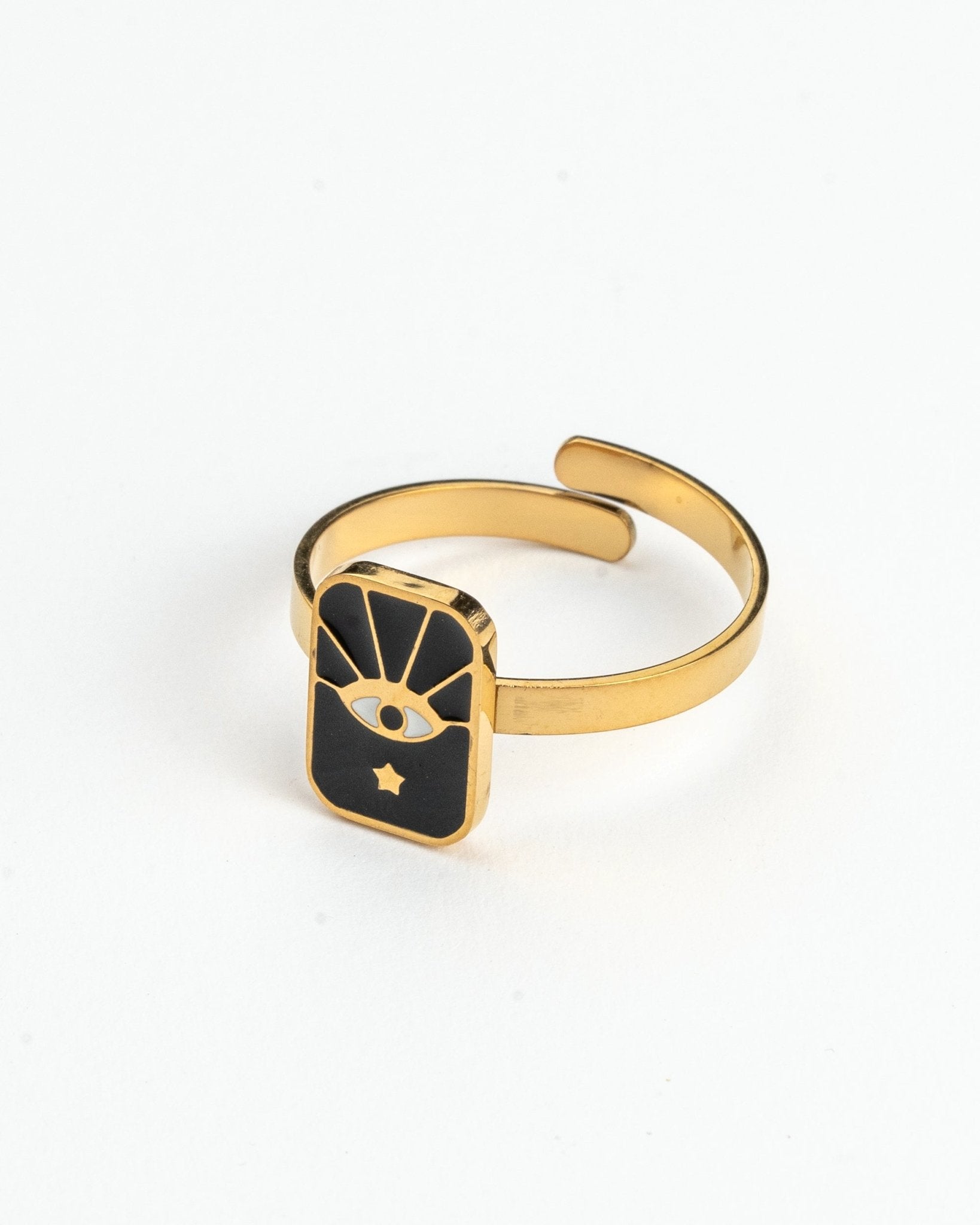 Anillos - Anillo squared black eye - Everyday jewels to inspire | TAGSS