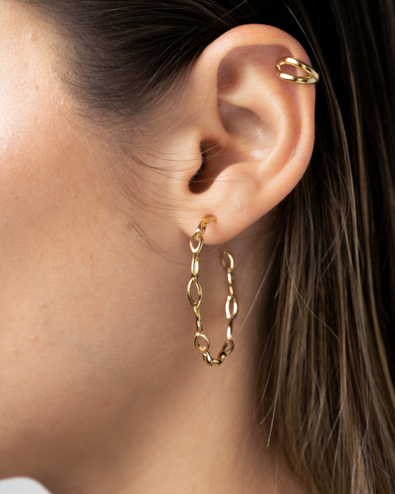 Pendientes - Earcuff golden waves - Everyday jewels to inspire | TAGSS