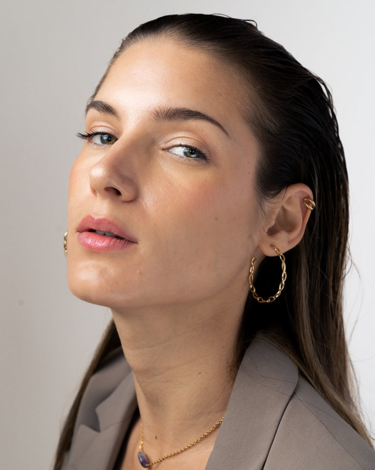 Pendientes - Pendientes fine golden hoops - Everyday jewels to inspire | TAGSS