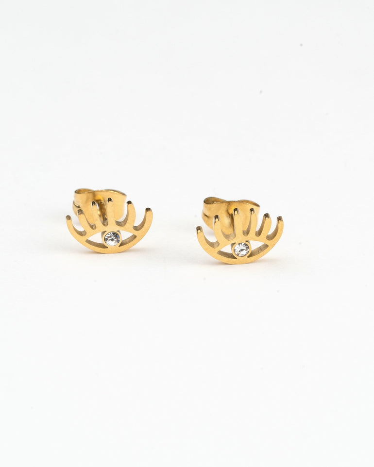 Pendientes - Pendientes golden eye stud - Everyday jewels to inspire | TAGSS